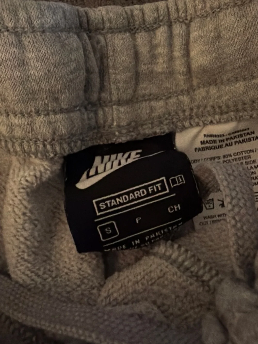 Nike Light Gray Kids' 'Just Do It' Fleece Shorts